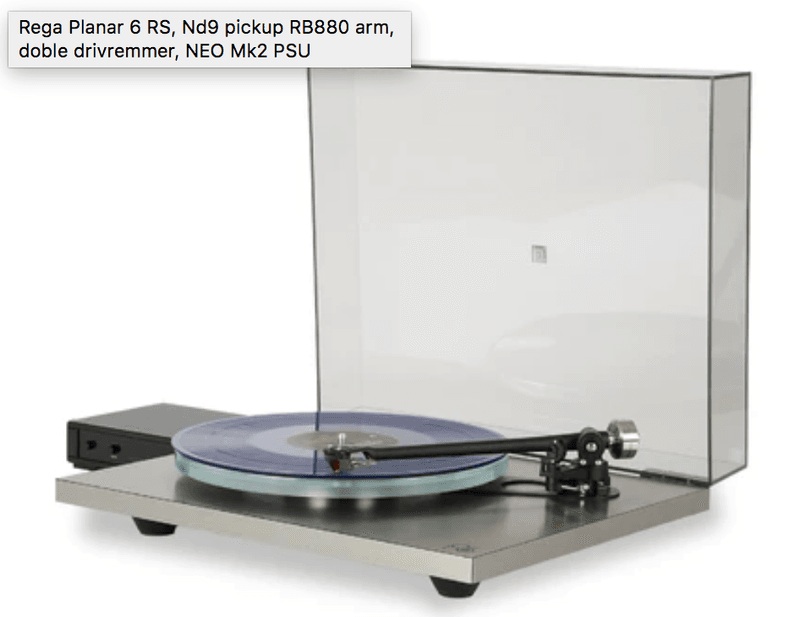 Rega Planar 6 RS, Nd9 pickup